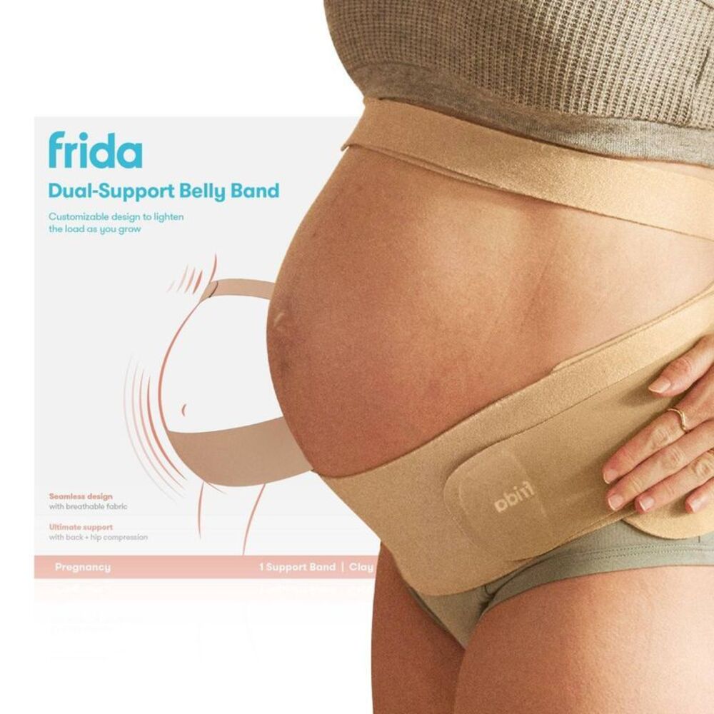 Frida Mom -  Dual Support Maternity Belly Band Hip &  Tan